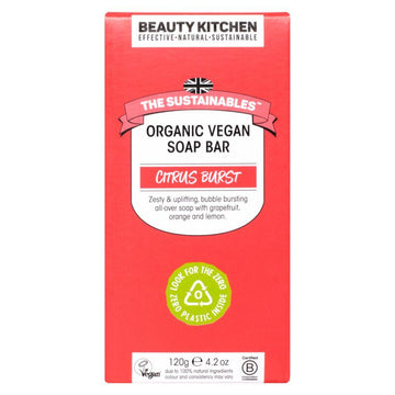 The Sustainables Citrus Burst Organic Vegan Soap Bar 120G